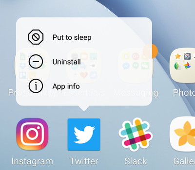 Samsung Android Nougat Sleep Apps